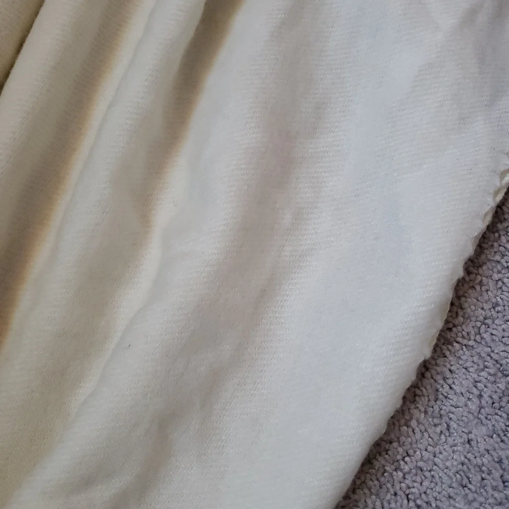 Elegant Soft Unbranded Cream Scarf with Fringe